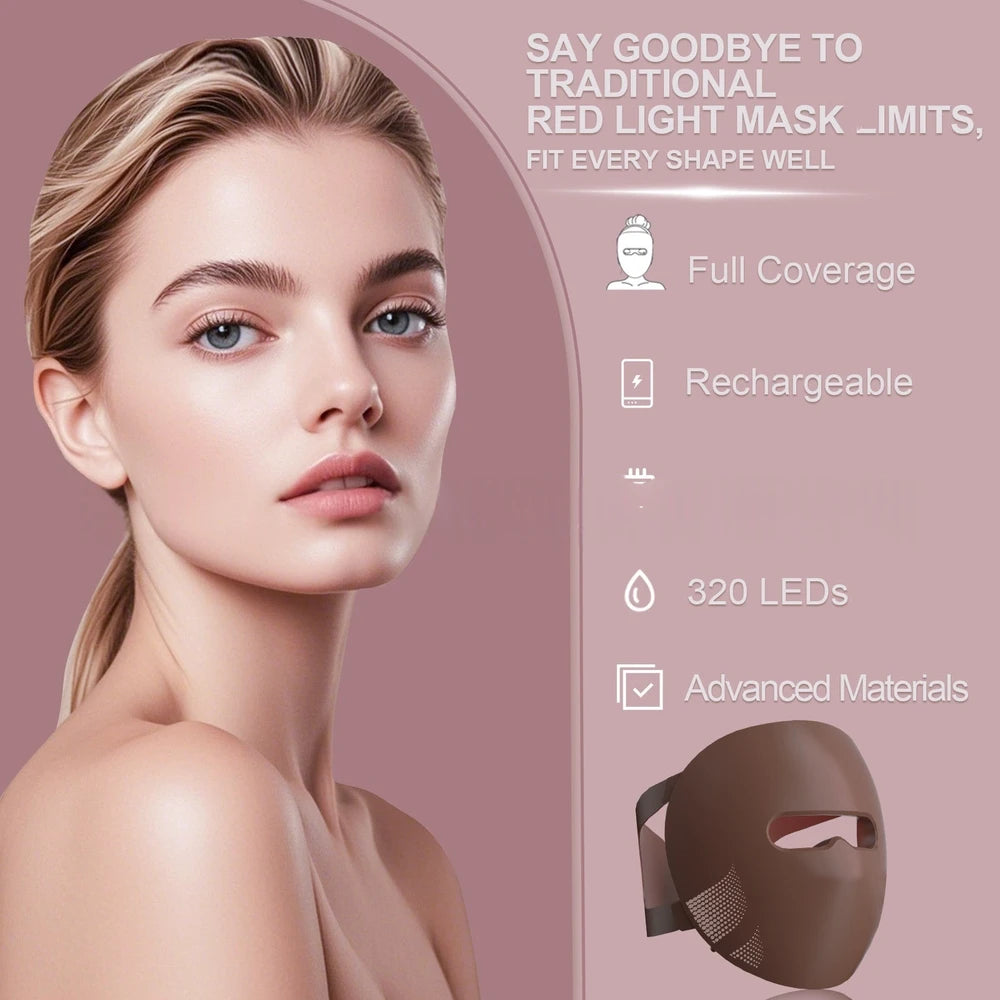 Silicone Red Light Facial Mask
