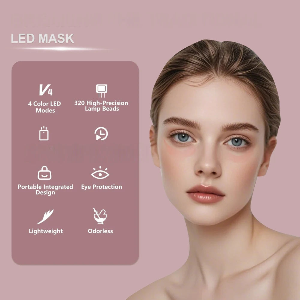 Silicone Red Light Facial Mask