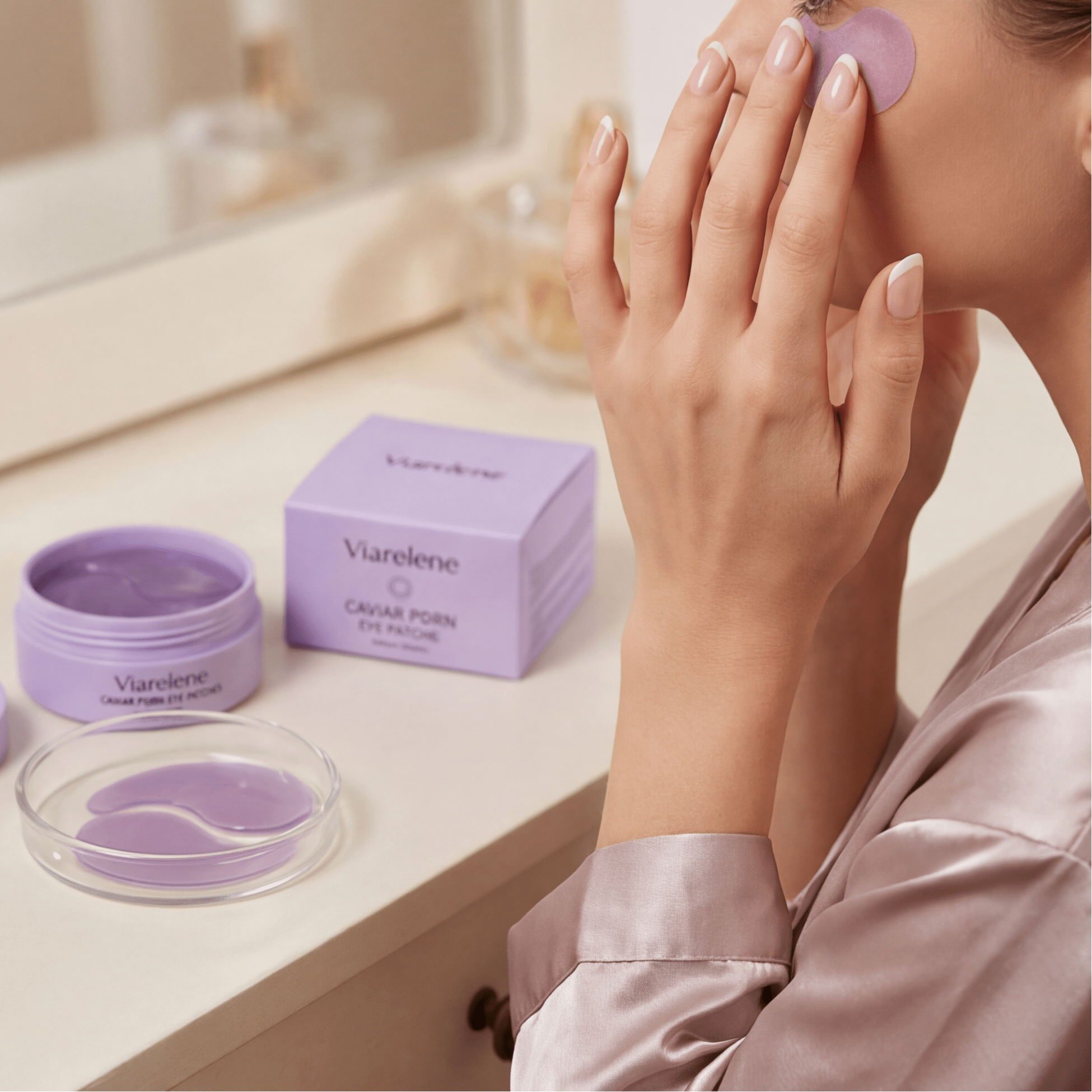 Caviar PDRN Eye Patches – Caffeine Brightening Treatment (60pc) - RLXDSKIN