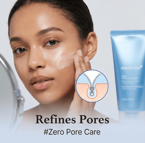 Facial Cleanser Zero Foam Cleanser | Daily Gentle Cleansing Foam for Sensitive Skin | Excess Sebum Control, Hydration, Pore Minimization | Korean Skincare, 4.23 Oz - RLXDSKIN