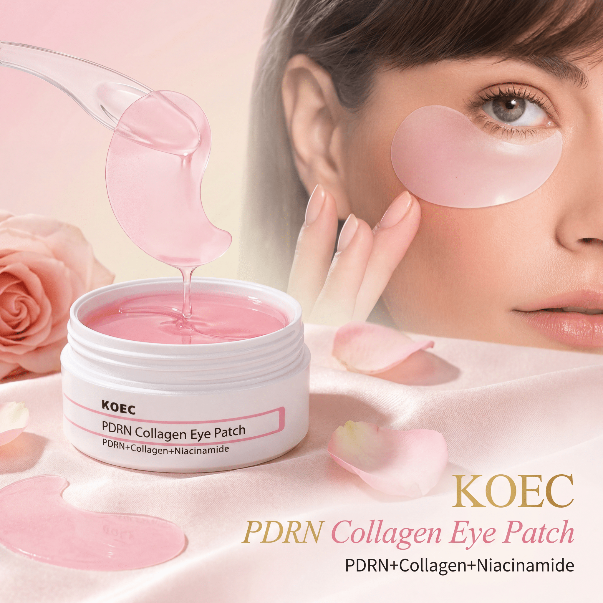 PDRN Collagen Eye Patches – 30 Pairs to Depuff & Smooth - RLXDSKIN