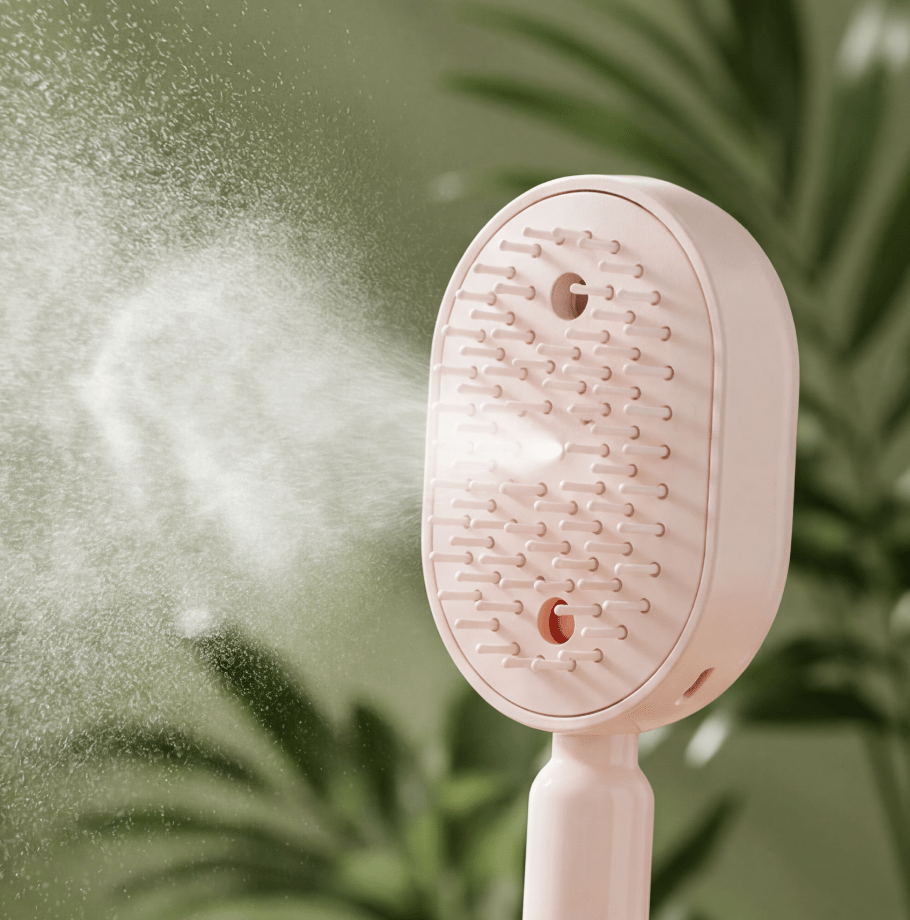 Self-Cleaning Scalp Massage Comb - Electric Mist Hair Brush - RLXDSKIN