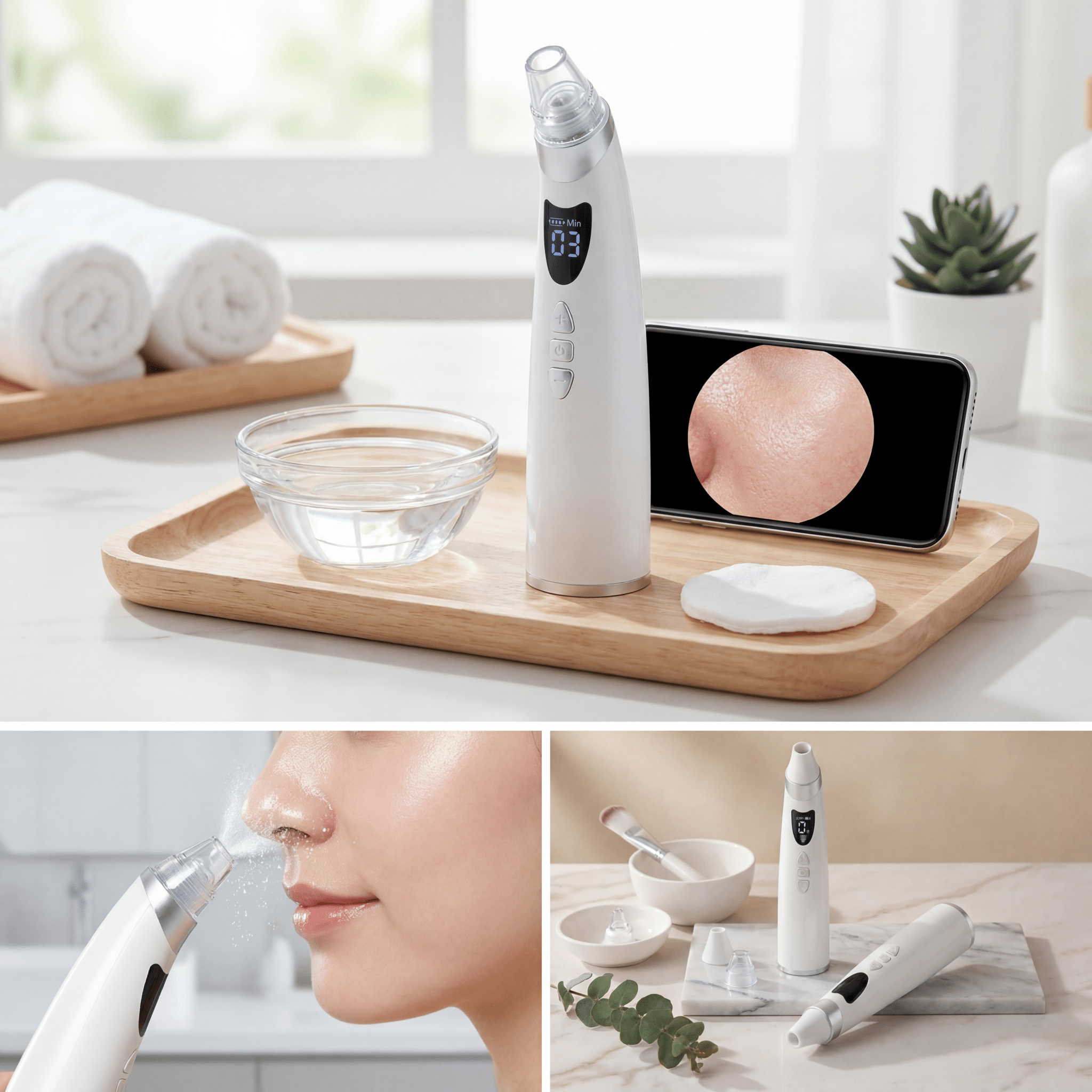Visual Pore Vacuum with Skin Camera - RLXDSKIN